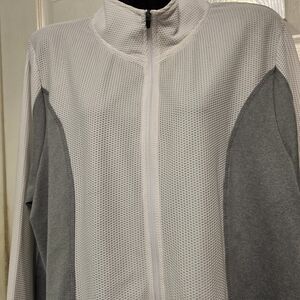 Masseys Women's Two-Tone Zip-Up Jacket